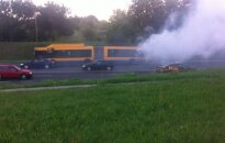 В Вильнюсе горел маршрутный автобус