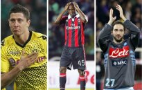 Robertas Lewandowskis, Mario Balotelli ir Gonzalo Higuainas
