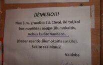Mistiškas skelbimas prajuokino karšto vandens nebeturinčius gyventojus
