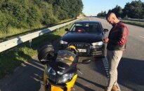 „Juodoji ponia“ pričiupo kone 200 km/h greičiu Palangos plente lėkusį motociklininką