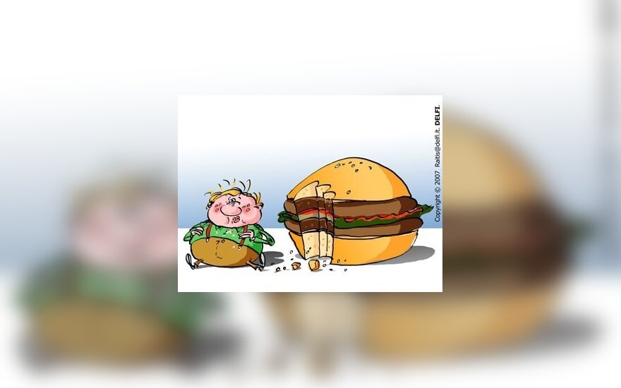 Sustorėti galima net nuo greito maisto kvapų