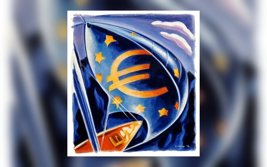 Eurozonoje užfiksuota defliacija