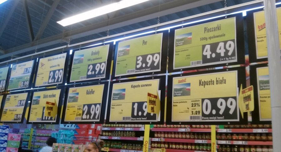 Maisto prekiu kainos lenkijoje