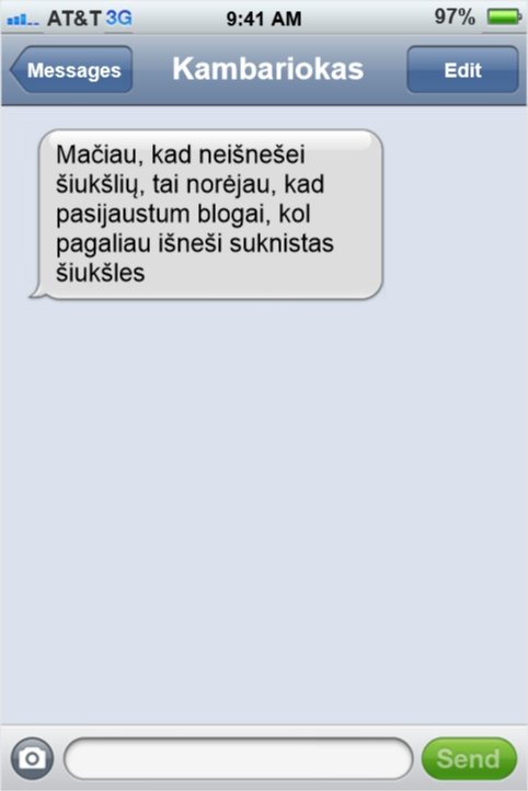 Štai kaip atrodytų susirašinėjimai telefonu, jei žmonės būtų atviri