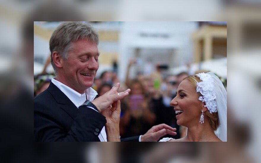 Dmitry Peskov at his wedding with Tatyana Navka