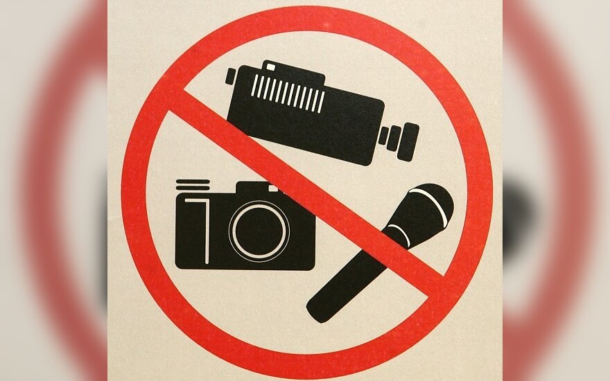 Draudimas fotografuoti Seimo tualete