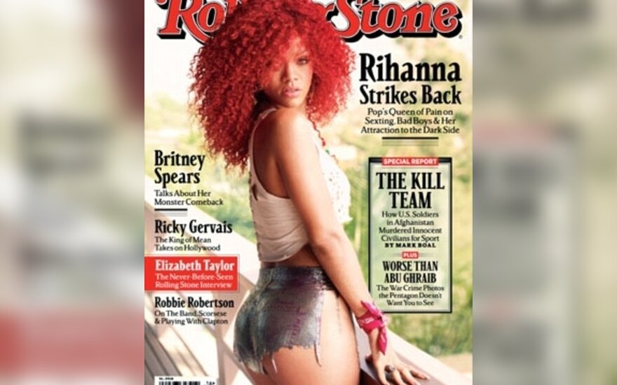 Rihanna "Rolling Stone" balandžio mėnesio viršelyje