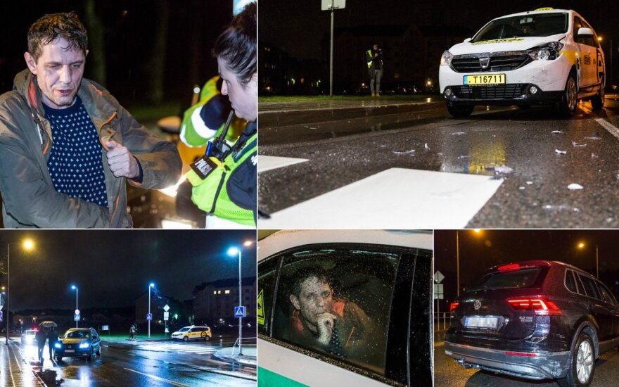 Рейд в Вильнюсе: пассажир утверждал, что пьяный таксист ехал очень ответственно