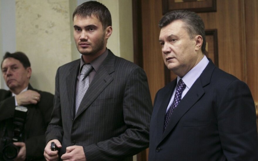 Viktoras Janukovyčius su sūnumi Viktoru