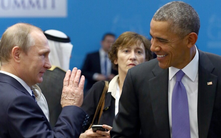 V. Putinas ir B. Obama