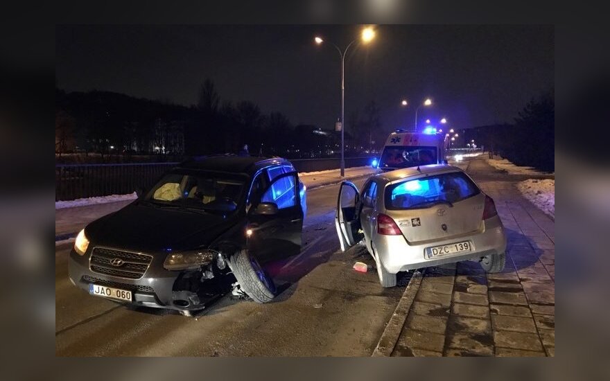 В Вильнюсе произошло ДТП с участием нетрезвого водителя