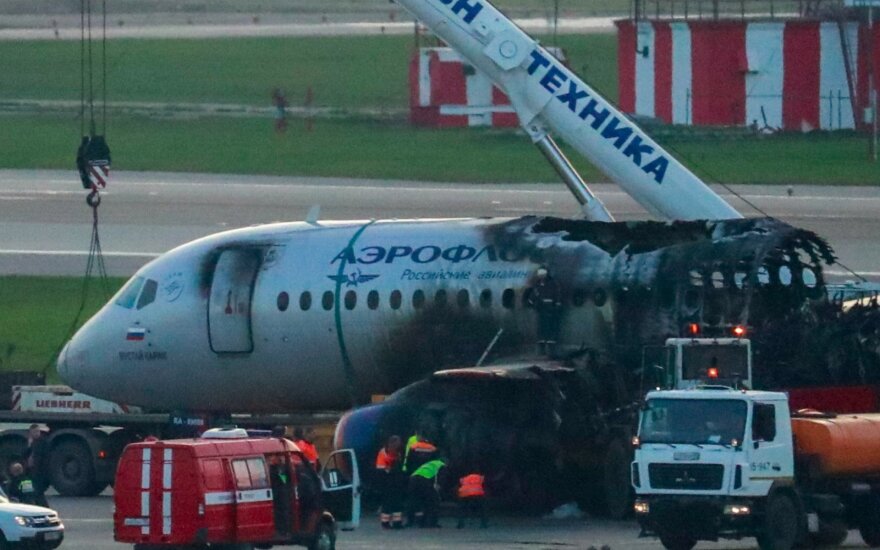 Lėktuvo gaisras Maskvoje