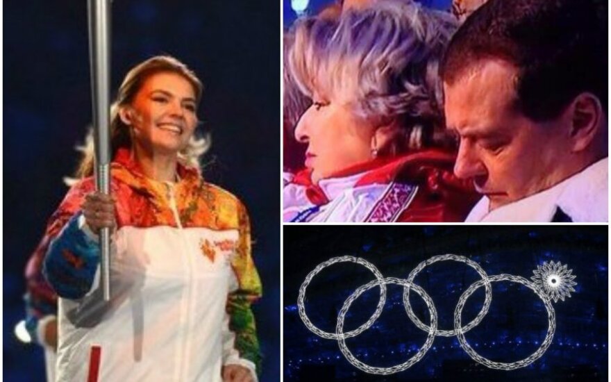 Рунет посмотрел открытие Игр: Кабаева, сон Медведева, нераскрывшееся кольцо