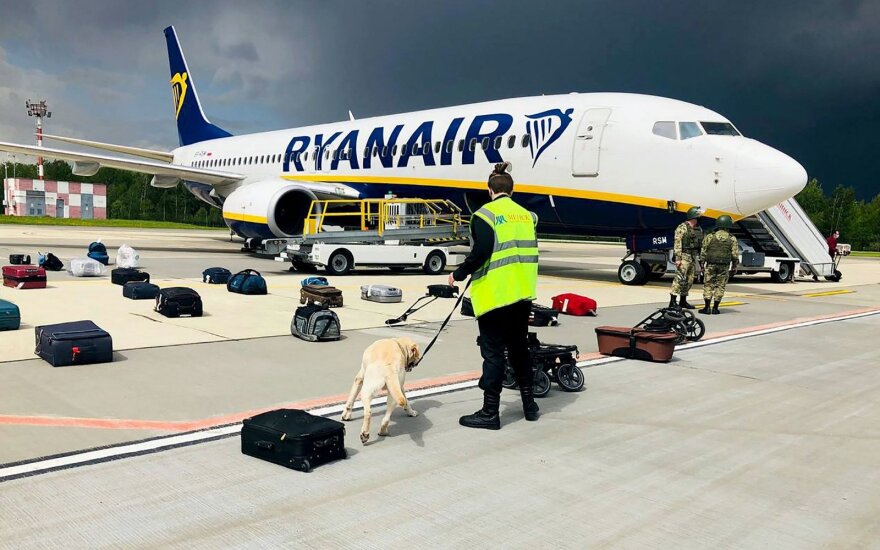 Minske nutupdytas Ryanair lėktuvas
