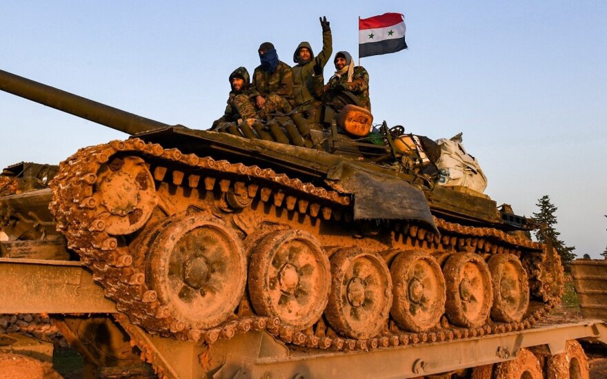 Sirijos pajėgos netoli Manbidžo