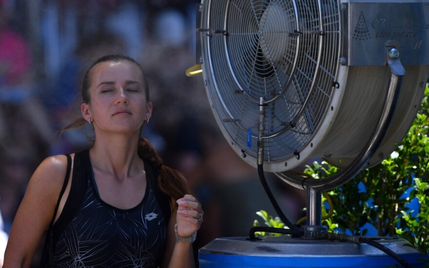 "Australian Open" turnyro dalyvius sekina nepakeliamas karštis