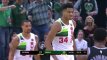 Giannio Antetokounmpo monstriškas dėjimas iš viršaus