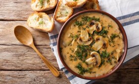 Pievagrybių sriuba – ir aromatinga, ir soti