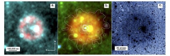 Supernova explosion.  Photo by NASA, ESA, STScI / The University of Hong Kong.