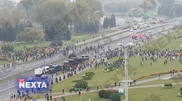 The military team is already concentrating in the center of Minsk and the protesters are being severely detained