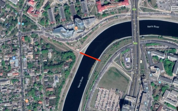 Vilniaus centre už 5 mln. eurų išdygs naujas pėsčiųjų tiltas