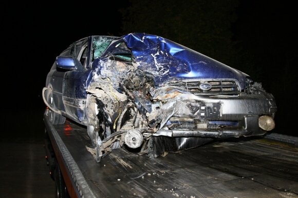 Automobilių susidūrimas Vilniaus rajone: medikai į ligoninę išgabeno keturis sužeistuosius
