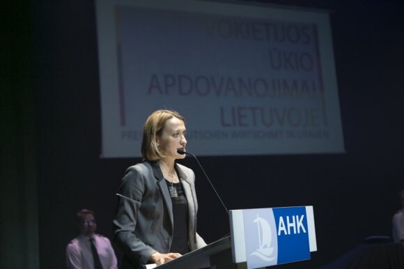 Presidential adviser Giedre Kaminskaitė-Salters at German Business Awards. Photo by Vincas Alesius, AHK Baltic States