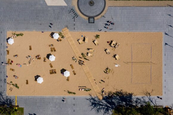 Šimašius's arguments regarding Lukiškės square are not suitable for Karbauskis: the bitters probably stood at the place where there is now a beach