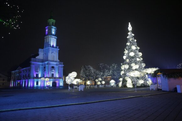 Kaunas Old Town on the eve of 2021