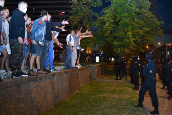 Belarusians protest against the results of the presidential elections