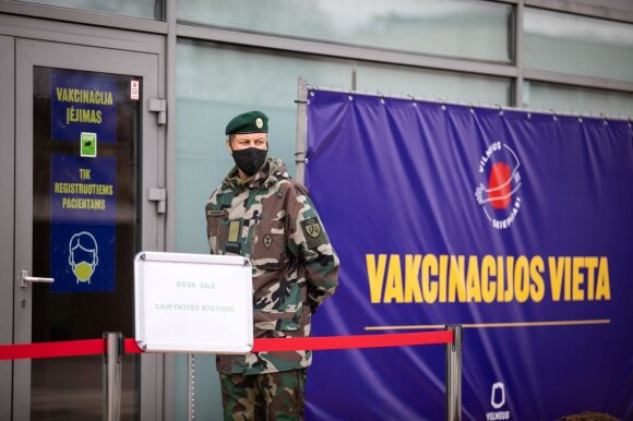 Vaccination center in Vilnius