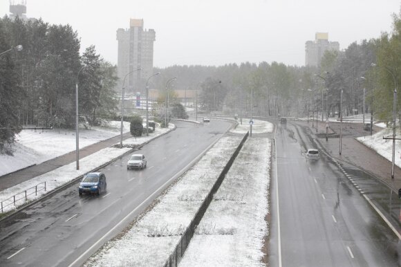 Sniegas užklupo Lietuvą