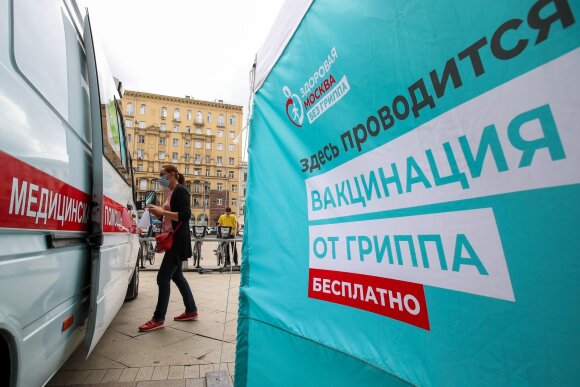 Flu vaccination in Moscow