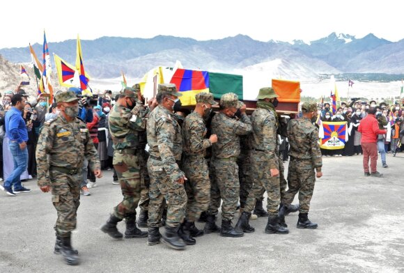 Funeral of Tibetan soldier Tenzino Nyima