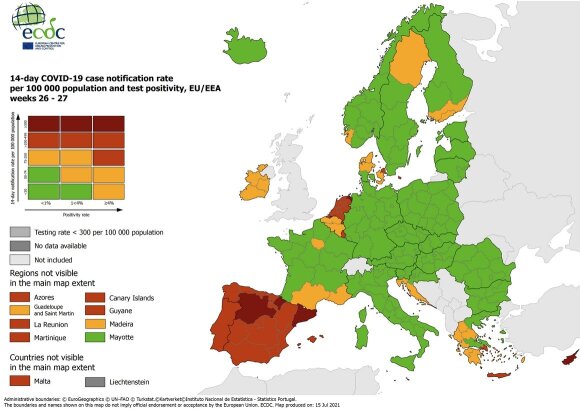 Updated list of affected countries: Greece is included in the red zone with exceptions