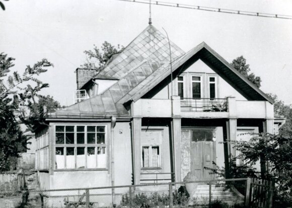 Villa P. Ruseckas in Perkūno alley.  1956, photo by A. Vasiljev from the KTU ASI archive.