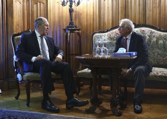 Joseph Borrell, Sergei Lavrov 