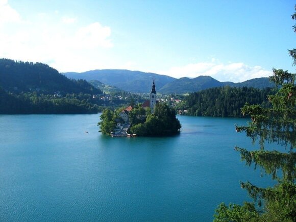 Bledo ežeras ir sala Slovėnijoje