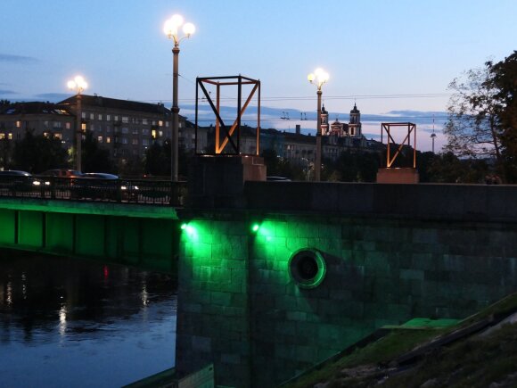 Decoration of Audrius Ambras on the Green Bridge