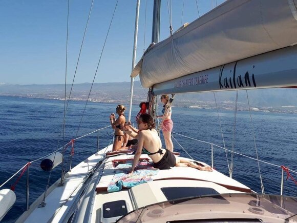 A yacht trip in Tenerife