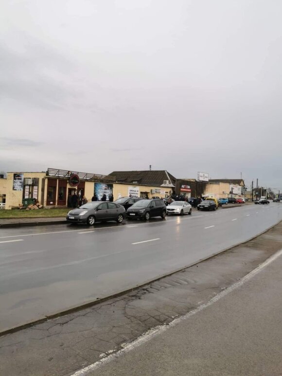 Queues before the New Year in Kaunas