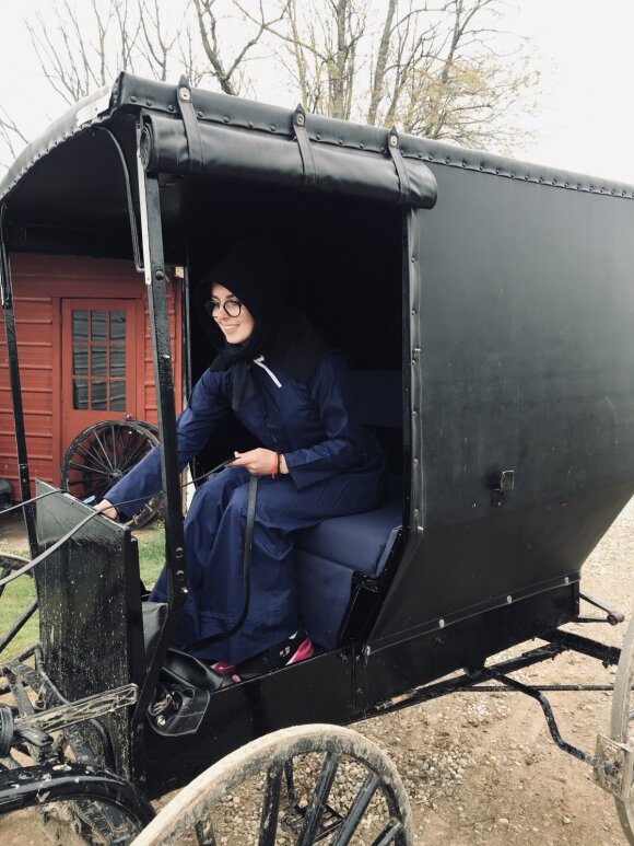 Amish car. I also had to ride. Picture of Gabija Čeponytė