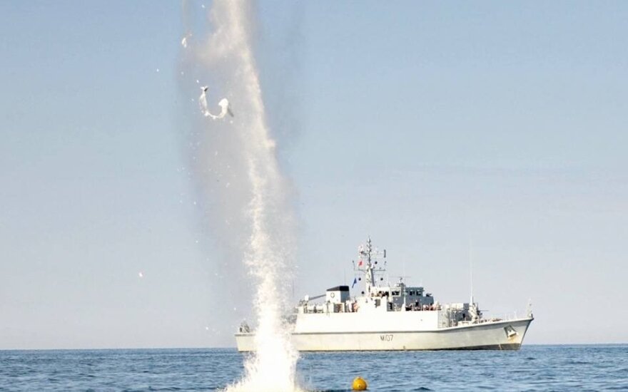 NATO minehunters search for wartime explosives in Lithuanian waters