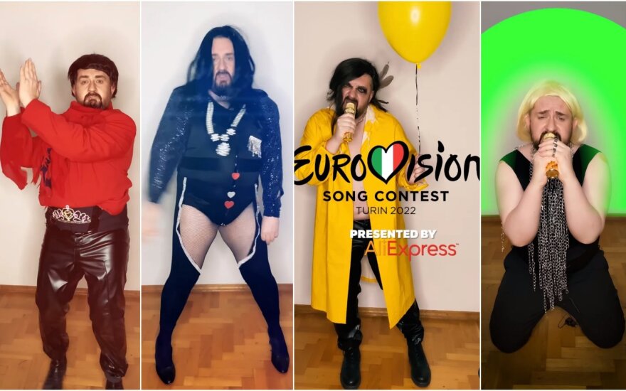 Komiškai įsikūnijo į „Eurovizijos“ atlikėjus