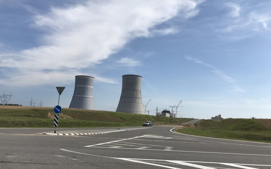 Astravyets nuclear power plant under construction