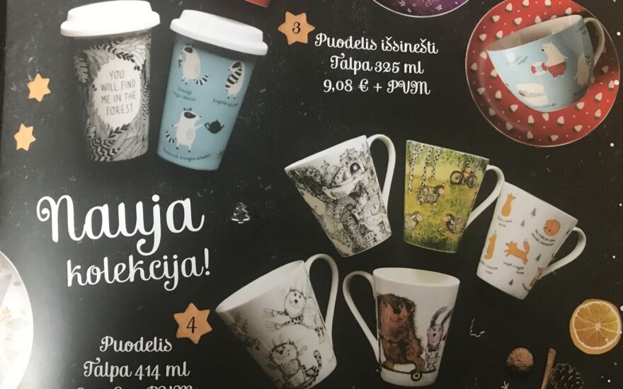 Nustebino kalėdinių prekių kataloge nurodytos kainos