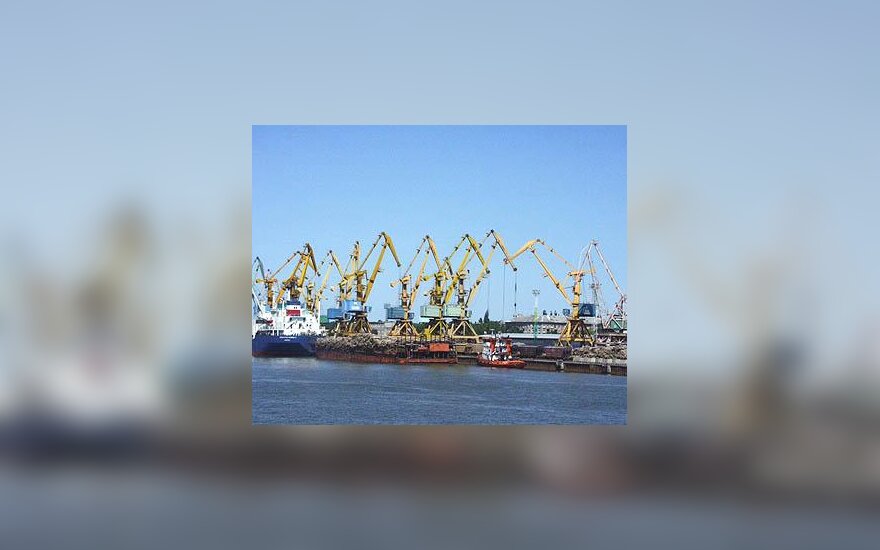 Klaipėda, uostas, kranas