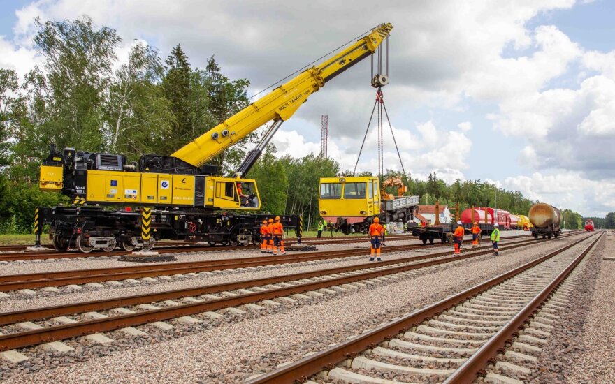 Lietuviai ir lenkai pirmą kartą surengė geležinkelių avarijos mokymus