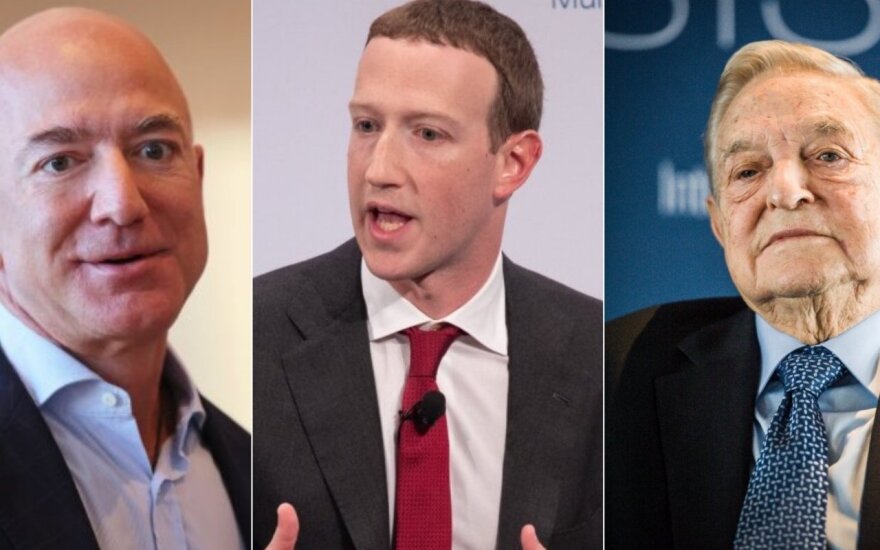 Jeffrey Bezos, Markas Zuckerbergas, George'as Sorosas