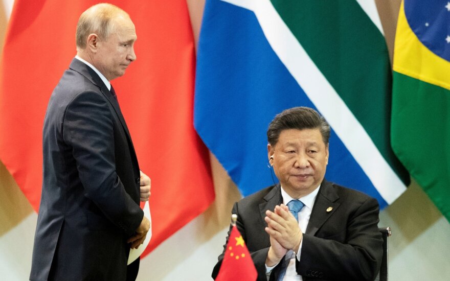 Vladimiras Putinas ir Xi Jinpingas 